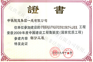 中國建設(shè)工程魯班獎（全程參與監(jiān)理）